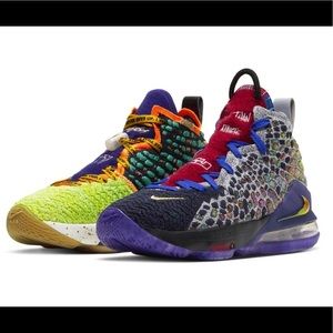 Brand New LeBron James 17 What The Size 14 Multicolored Sneaker Box Included